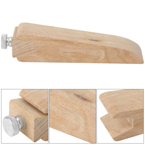 Solid Wood Sanding Wedge For Leather Edges, Wide Application Hand Sanding Block Reliable And Durable Support And Stabilize Structure Triangular 2