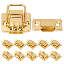 Dekorative Vintage-Kupferschlösser für Koffer, Vintage-Gold-Knebelverschluss in Entenschnabelform mit Riegelverschluss und Vorhängeschlossloch,