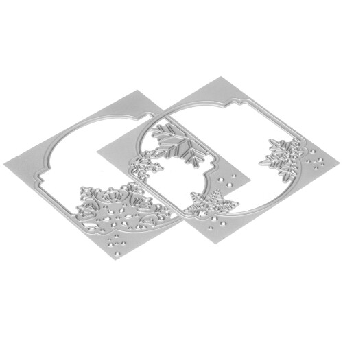 Στένσιλ ανάγλυφης εκτύπωσης DIY Εργαλεία scrapbooking Μεταλλικά κοπτικά καλούπια με 1