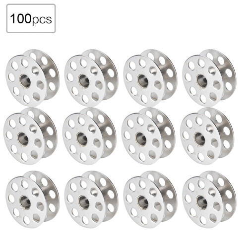 Handmade Patch Clothes Bobbin Set Metal Sewing Machine Bobbins with Shuttle Holder Stop Spinning Quickly Prevent Thread Tangling Compact Size 2