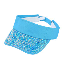 Women's Sun Hat Sky Blue Neck Protection Breathable Comfort Fit Summer Outdoor Sports Visor