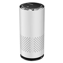 HEPA Air Purifier with Carbon Filter and Negative Ion, USB Compact Design for Car and Home White