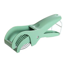 Onion Cutter and Egg Slicer with NonSlip Grip, Safety Design for Kitchen, Green
