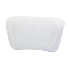 Bathtub Pillow with Strong Suction Cups Waterproof PU Head and Neck Support for Spa and Tub