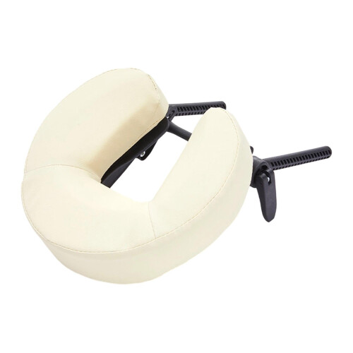 Adjustable Massage Table Face Cradle with Cushion Ergonomic Spa Bed Headrest Accessory White