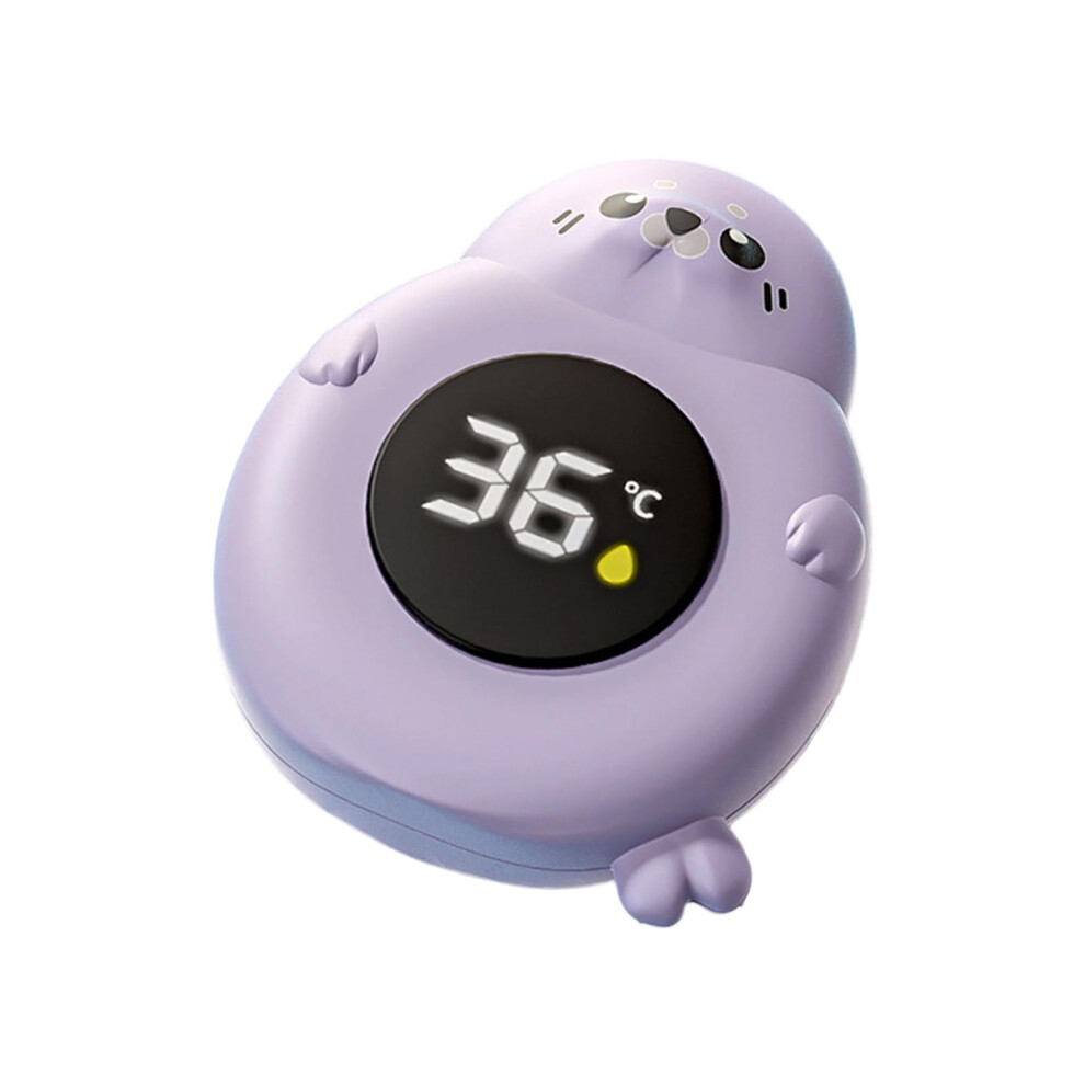 Baby Bath Thermometer with  Accuracy, Large Screen, ThreeColor Alerts, Cartoon Seal Design