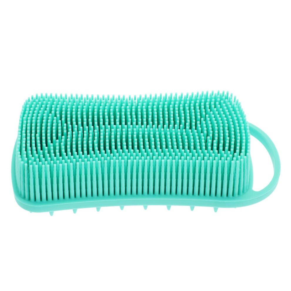 Silicone Body Scrubber Bath Massage Brush with Ergonomic Grip for Gentle Exfoliation and Deep Massage