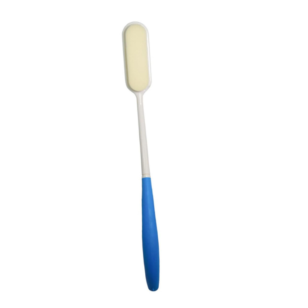 Blue Back Scrubber With Long Handle Soft Bristles For Exfoliating Skin, Detachable Shower Brush