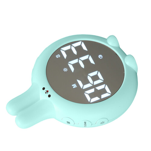 Multifunctional Digital Timer With Cute Cartoon Rabbit Design For Kids And Adults Digital Countdown Timer Power Saving Function Two Brightness Modes 1