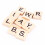 Ξύλινα πλακάκια Scrabble, πλακάκια παζλ αλφαβήτου και αριθμών για παιχνίδια 6
