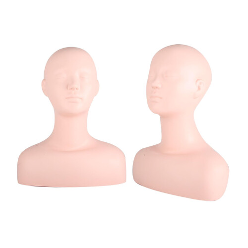 Mannequin Head with Realistic Skin Texture for Makeup and Eyelash Extension Training 1