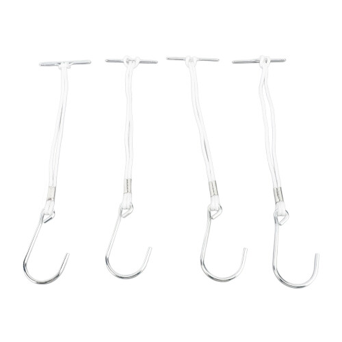 Nylon Cord Hanging Patterns Tool, Sewing Pattern Storage Solution with Practical Design, Durable Galvanized Steel Hooks for Securing Kraft and Manila 1