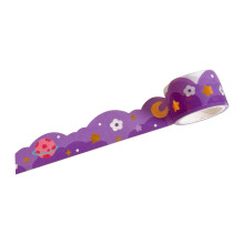 Ruban adhésif décoratif pour emballage cadeau, ruban de masquage à taille ajustable, ruban pour loisirs créatifs et scrapbooking, à motifs