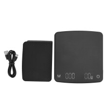 Balance à café avec minuteur rechargeable, balance expresso, capteur haute précision, balance de cuisine numérique, fonction de minuterie