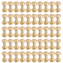 Eenvoudig te gebruiken leren klinknagelset, klassieke decoratieve klinknagels voor doe-het-zelfprojecten, 8 mm messing bevestigingsmiddelen,