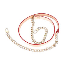 Leren platte kettingriem met ijzeren sluiting, handtasriem voor crossbody- en schoudergebruik, multifunctionele tasriem met handige karabijnhaken,