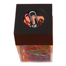 Distributeur de trombones magnétique avec organisation efficace, organiseur de bureau transparent pour un rangement multifonctionnel et durable