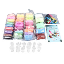 Plastilina de secado al aire, ultraligera, ecológica, segura y no tóxica. Set de juego creativo para niños. Colores vibrantes que mejoran la