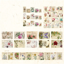 Feuilles décoratives pour scrapbooking, fournitures de scrapbooking rétro, papier à écrire premium vintage inspiré de la nature pour carnets de