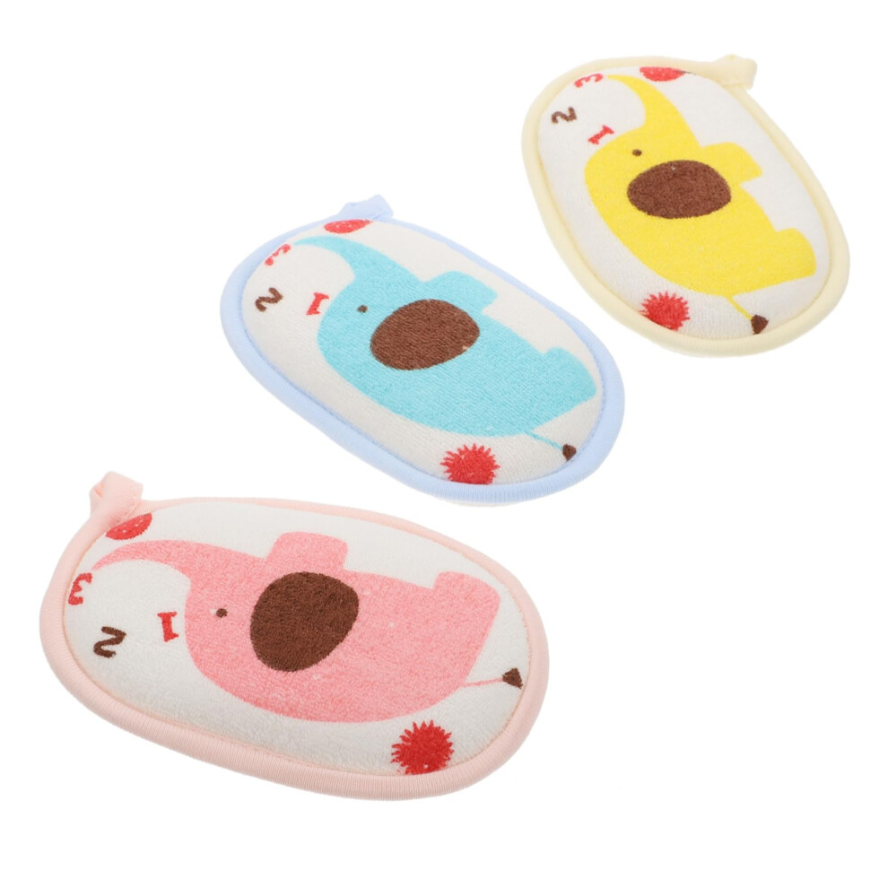 Baby Bath Sponge Set For Newborns With Gentle Cleansing And Soft Sensitive Skin Care, Pink/Yellow