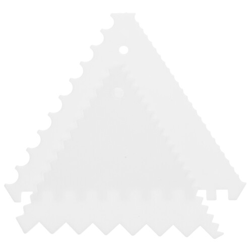 8pcs Icing Spatulas For Cakes In White Plastic For Baking