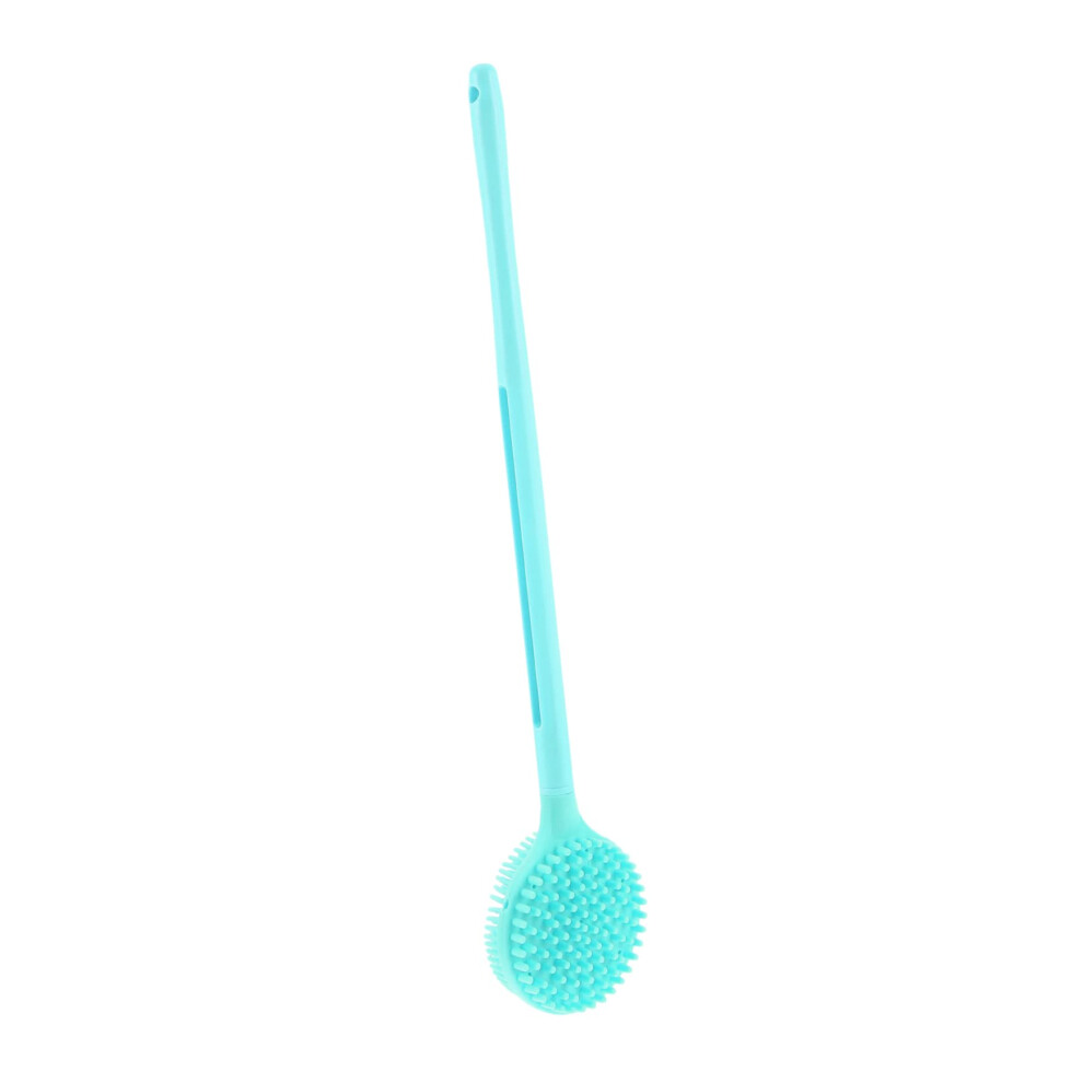 Silicone Back Scrubber with Long Handle DualSided Brush for Gentle Exfoliating and Massage
