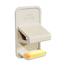 Shower Step Foot Rest for Shaving Legs with Tray, Wall Mount Stool for Bathroom and Seniors Cream