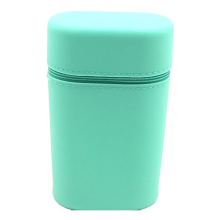 Penalhus med sugekopbase, sjovt og moderigtigt design til skolejournal-makeup (multifunktionelt etui med udvidelig silikone)