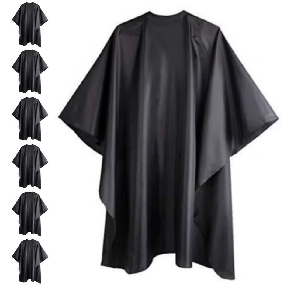 Barber Cape 6 Pack Waterproof AntiStatic Hair Cutting Cape with Snap Closure for Salon and Home