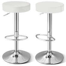 Set van 2 barkrukken zonder rugleuning 39 x 39 x 63,5-84 cm zitting