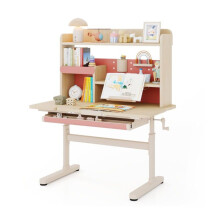 Scrivania regolabile in altezza 100 x 60 x 111-135 cm con piano inclinabile ergonomico e