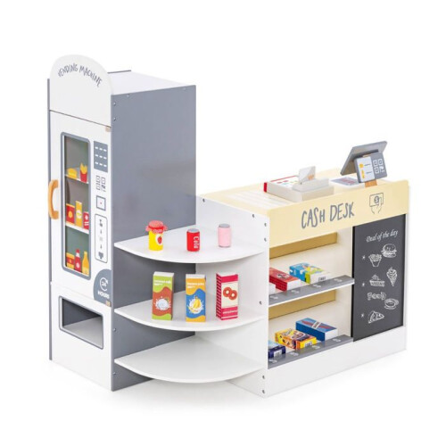 Gioco di alimentari per bambini 89 x 57 x 88 cm con cassa registratrice e distributore