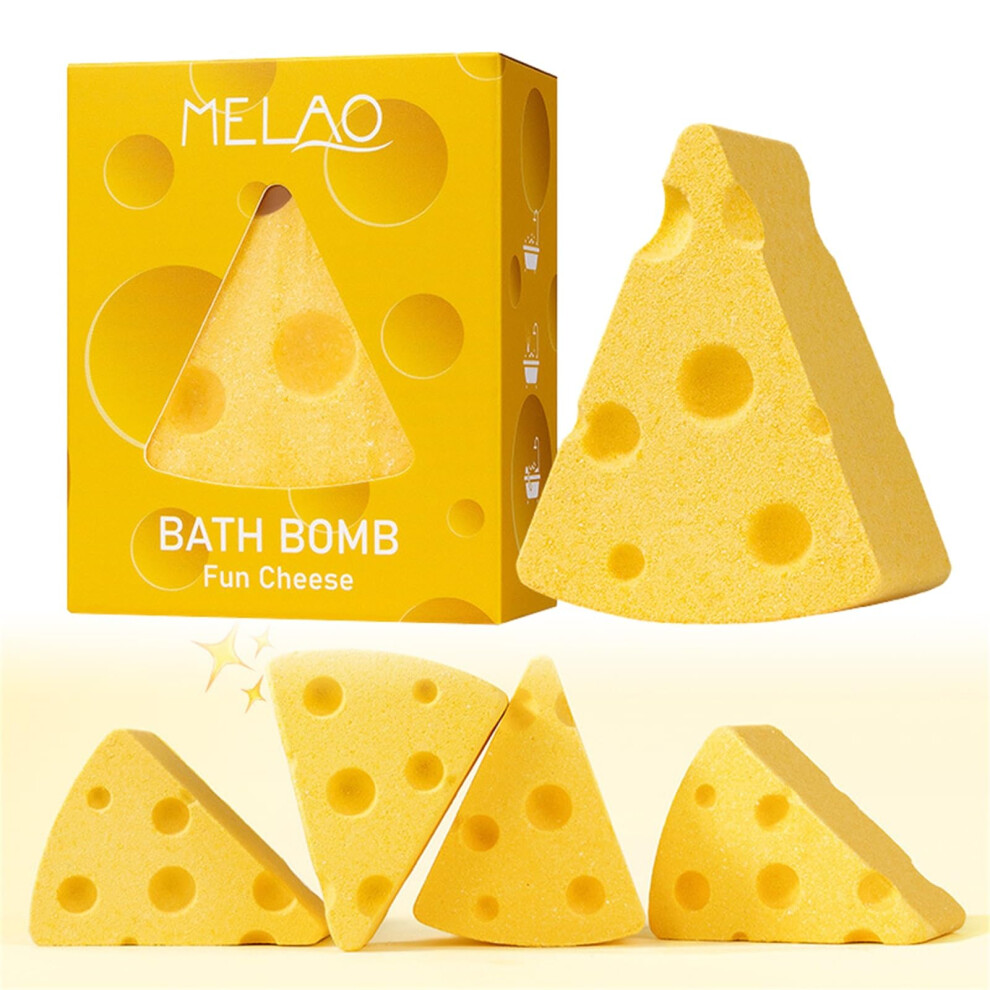 Cheese Shaped Bath Bombs Set 10Piece Fizzy Bubble Moisturizing Spa Gift with Soothing Fragrance