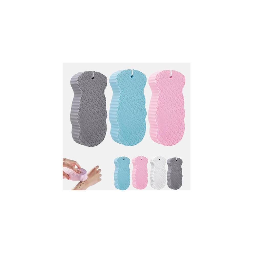 Soft PVA Body Scrubber for Sensitive Skin, Reusable Exfoliating Bath Sponge for Face and Body