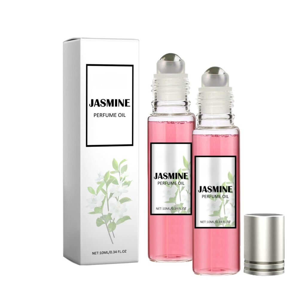 2PC Jasmine Perfume Oil 10ml Natural RollOn LongLasting Floral Fragrance with Fruity Notes for Women