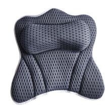 Ergonomic Bath Pillow with NonSlip Suction Cups for Neck and Head Support, Soft and Breathable