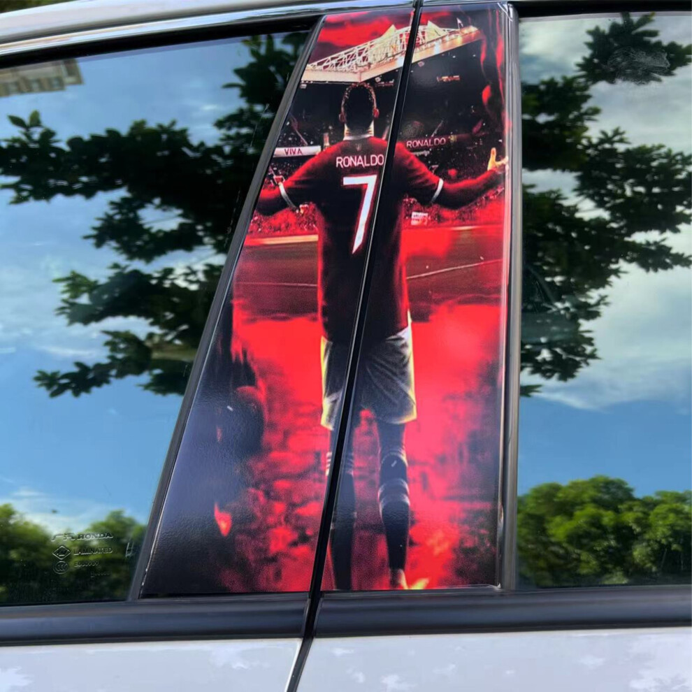 (Cl01) Car Center Pillar Sticker Car Door Pillar Decals Wolf Engulfed In Sticker Black 4069369306334