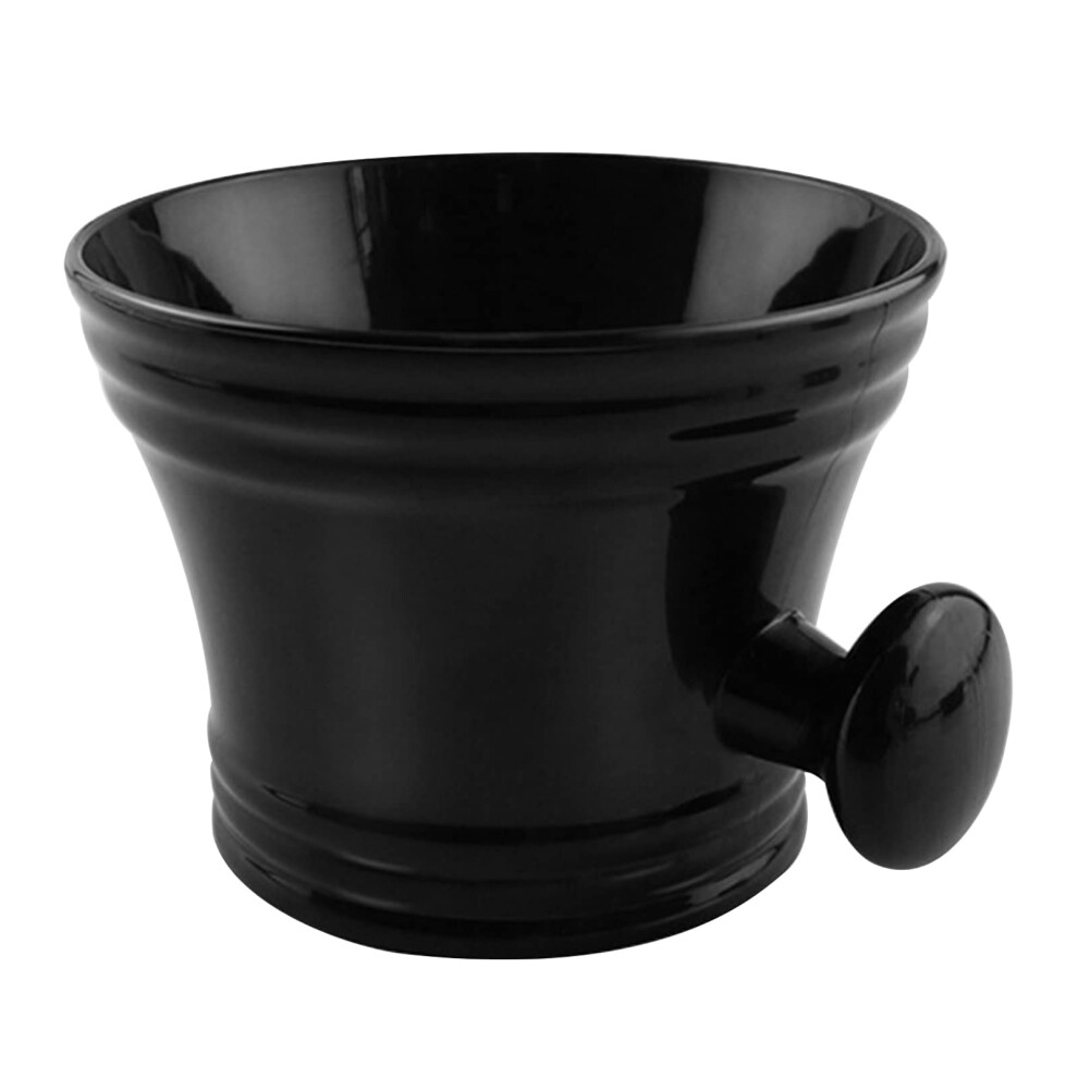 Large Capacity Shaving Bowl with Ergonomic Handle and NonSlip Edge for Barber