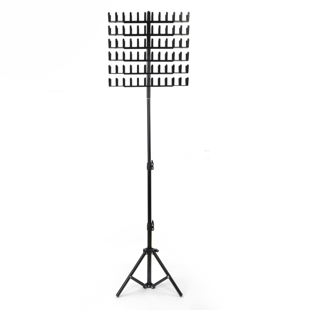 Unisex Adjustable Braiding Hair Rack With Stylist Tray, Double Sided Hair Extension Holder 144 Pegs