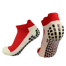 Atmungsaktive rutschfeste Sportsocken für Männer und Frauen, Größe 38-45, Schwarz/Weiß/Rot/Blau