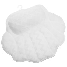 Bathtub Pillow with Suction Cups Ergonomic Head Neck Support Soft Cushion for Spa and Home Use