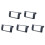 5X for  3-Series E46 1998-2005 2Din Audio Panel Modification Panel DVD Navigation Panel Frame Car Stereo Radio Pane 1