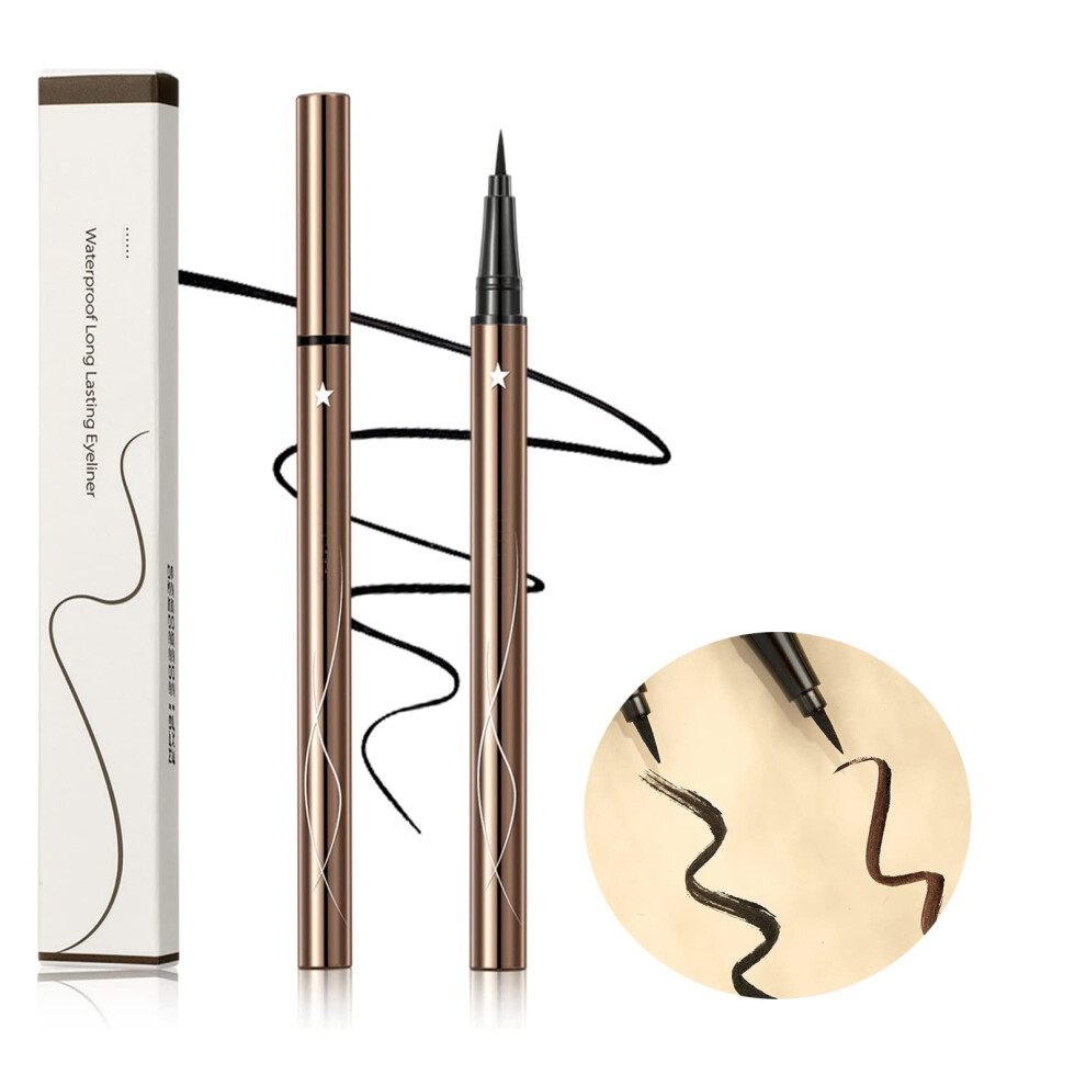 Black Waterproof Winged Eyeliner Stamp Pen With Quickdrying Smudge Proof Formula