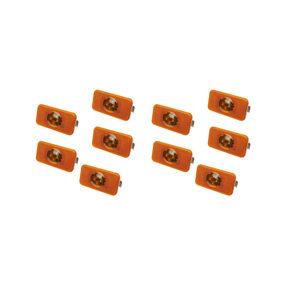 10Pcs 24V Car Truck Led Side Indicator Lamp 4 Led For Trucks Fm/Fh Light/Amber 6133425989934