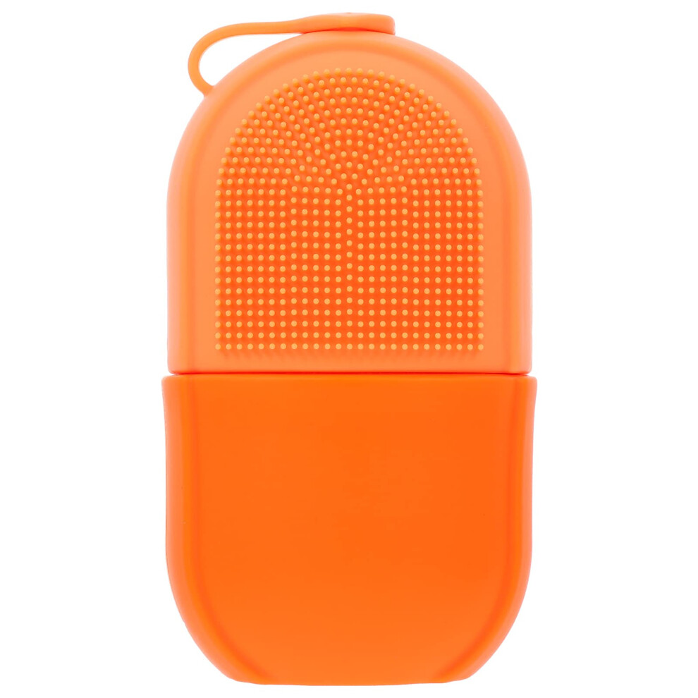 Orange Face Ice Roller With Reusable Silicone For Cooling Facial Massage And Puffiness Reduction