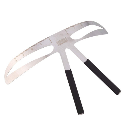 Eyebrow Ruler with ThreePoint Positioning, Stainless Steel Microblading Mapping Tool for Standard Brows 1