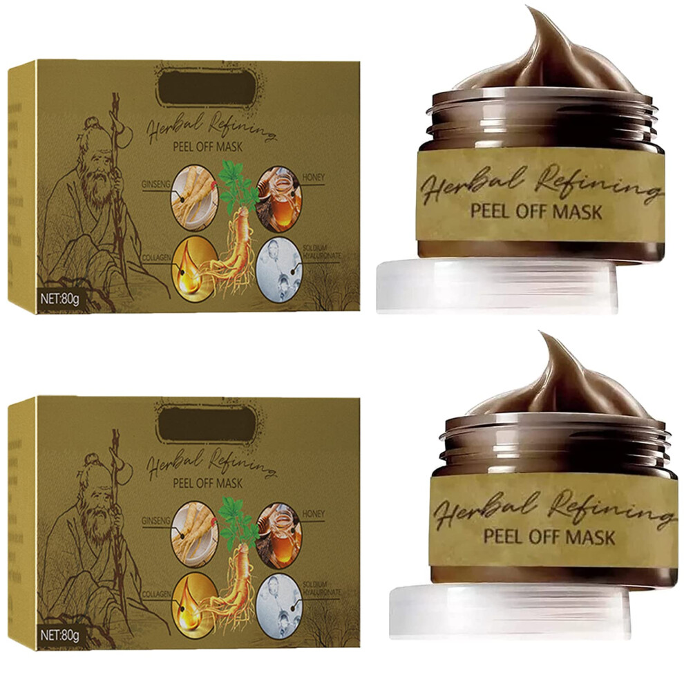 2PCS Pro Herbal Peel Off Face Mask Blackhead Remover Deep Pore Cleansing and Refining