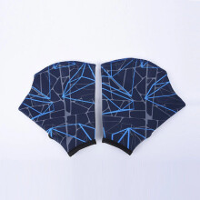 (Navy Blue, S:17x15cm/6.69x5.91inch) HOT Neoprene Swimming Webbed Aerobics Aqua Gloves Resistance Training Swim Surfing