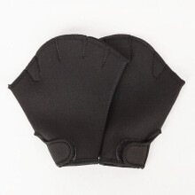 (Black, S:17x15cm/6.69x5.91inch) Neoprene Swimming Webbed Aerobics Aqua Gloves Resistance Training Swim Surfing NEW
