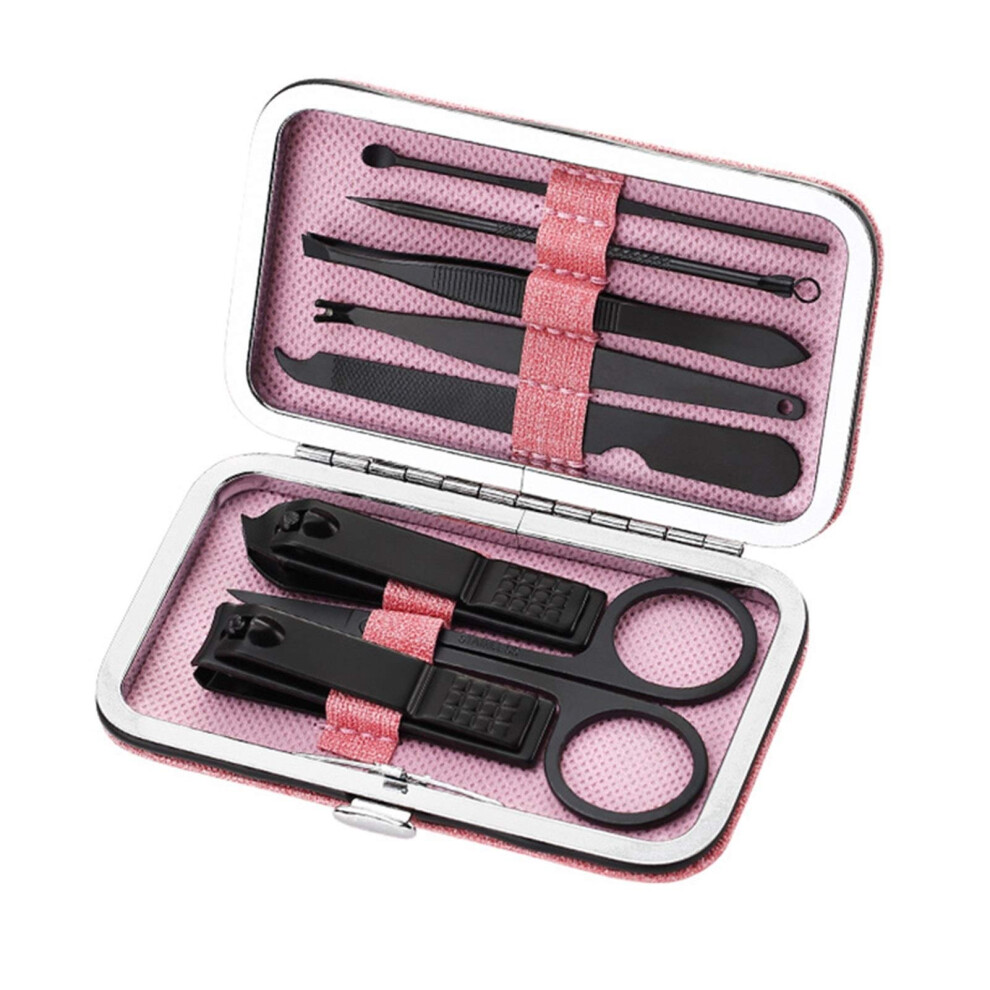 Professional Manicure and Pedicure Set 18Pcs Stainless Steel Nail Care Kit with Leather Case
